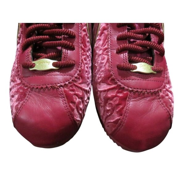 Nike Limited Edition Luxe Red Crush Suede & Velvet Florals 72 Cortez AV8505-600 - Picture 2 of 12